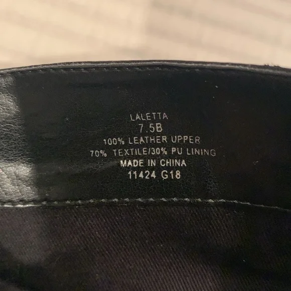 Lauren Ralph Lauren Women’s Black Laletta Leather Bootie Size 7.5B - Picture 12 of 14